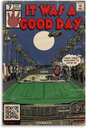 Taici It Was A Good Day Music Comic Aesthetic Canvas Wall Posters, Multicolour