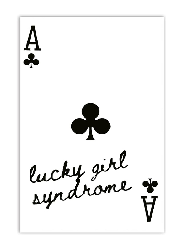 Oppqrrs Funny Girly Preppy Ace Playing Poker Canvas Posters, Multicolour