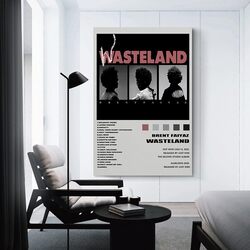 Ypxzzj Brent Poster Faiyaz Wasteland Album Cover Poster Wall Art Prints Painting Posters, Multicolour