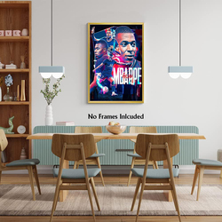 Ruiyan Kylian Mbappe Poster, Multicolour