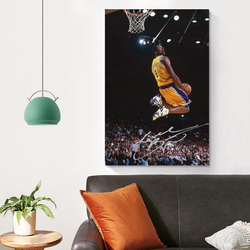 Kobe Bryant Poster Wall Art Canvas Print Poster, Multicolour