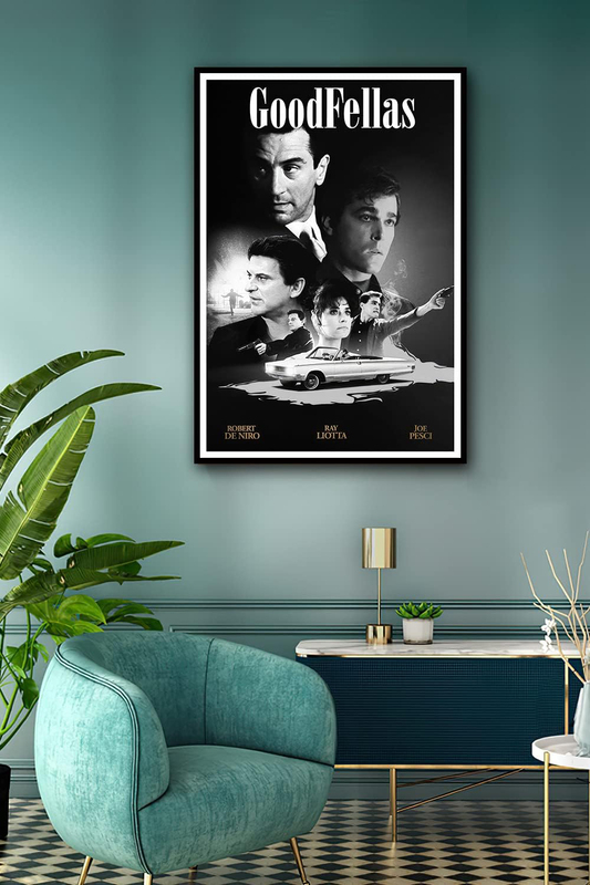 Navovo Goodfellas Canvas Wall Poster, 40 x 60cm, Black