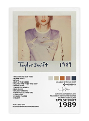 Poiuj Taylor 1989 Album Cover Canvas Wall Art Poster, 16 x 24 inch, Multicolour
