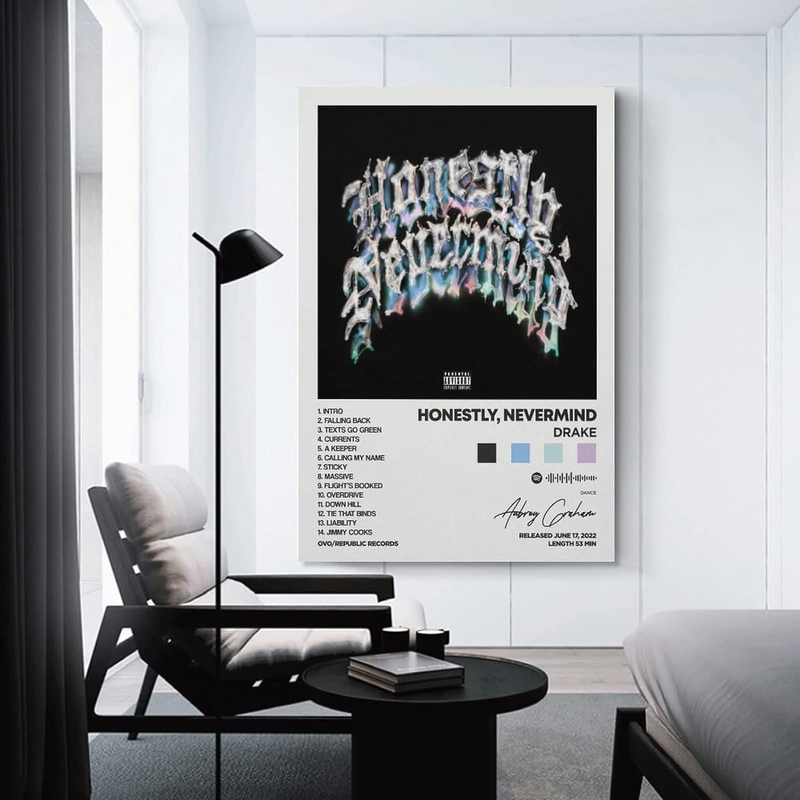Astrl Drake Honestly Nevermind Album Cover Canvas Posters, Multicolour