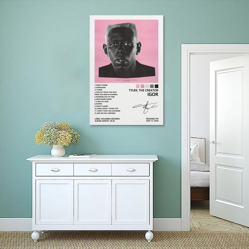 Shiwa Tyler Poster The Creator Igor Album Cover Canvas Wall Art Poster, 12 x 18 inch, Multicolour