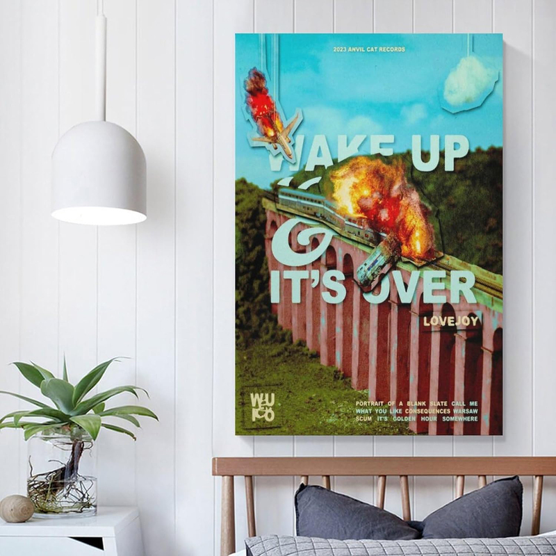 Vermis Wake Up And It's Over Lovejoy Canvas Poster, 30 x 45cm, Multicolour