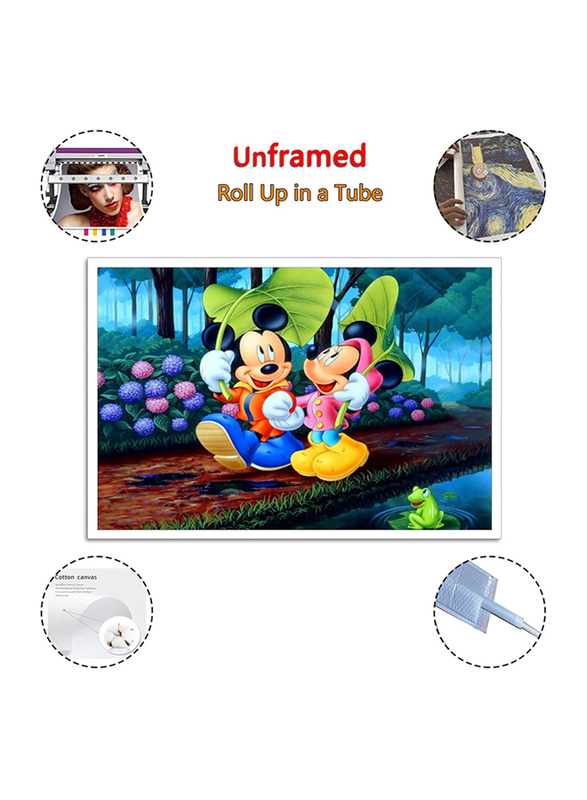 Ifunew Mickeys Cartoon Minnie Poster, Multicolour