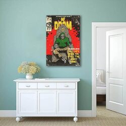 MF Doom Music Rapper Had Canvas Hanging Posters, Multicolour