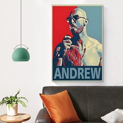 Andrew Tate Poster Room Aesthetic Art Poster Painting On Canvas Wall Art Poster, 12 x 18 inch, Multicolour