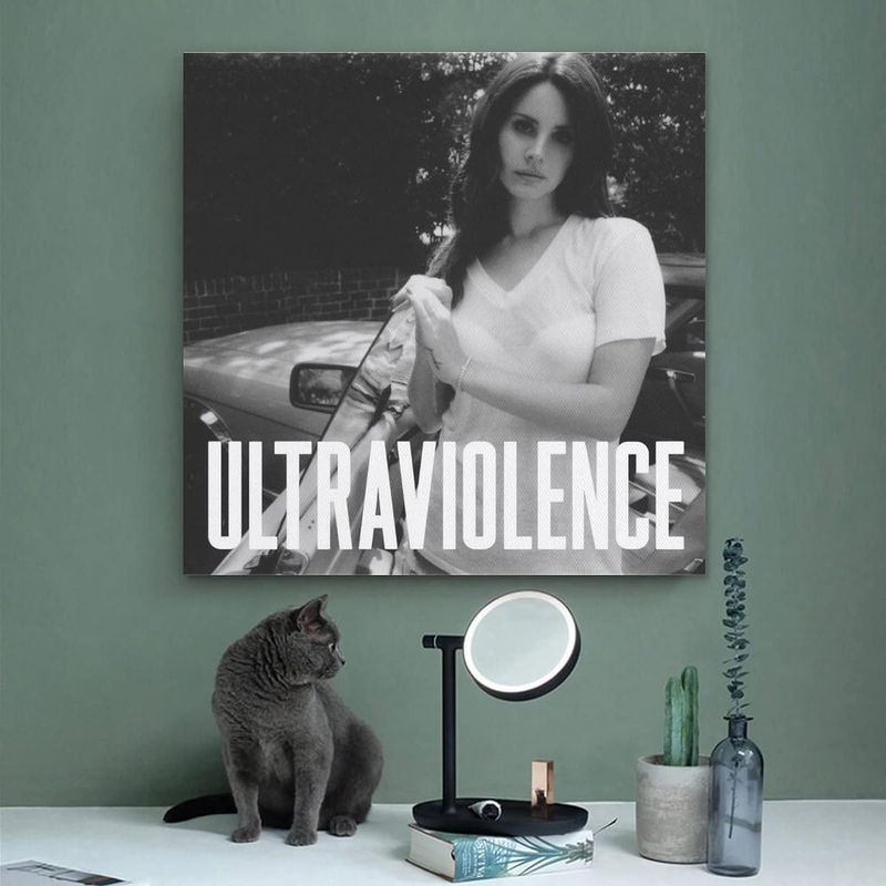 Lana Del Rey Ultraviolence Canvas Prints Poster, 30 x 30cm, Multicolour