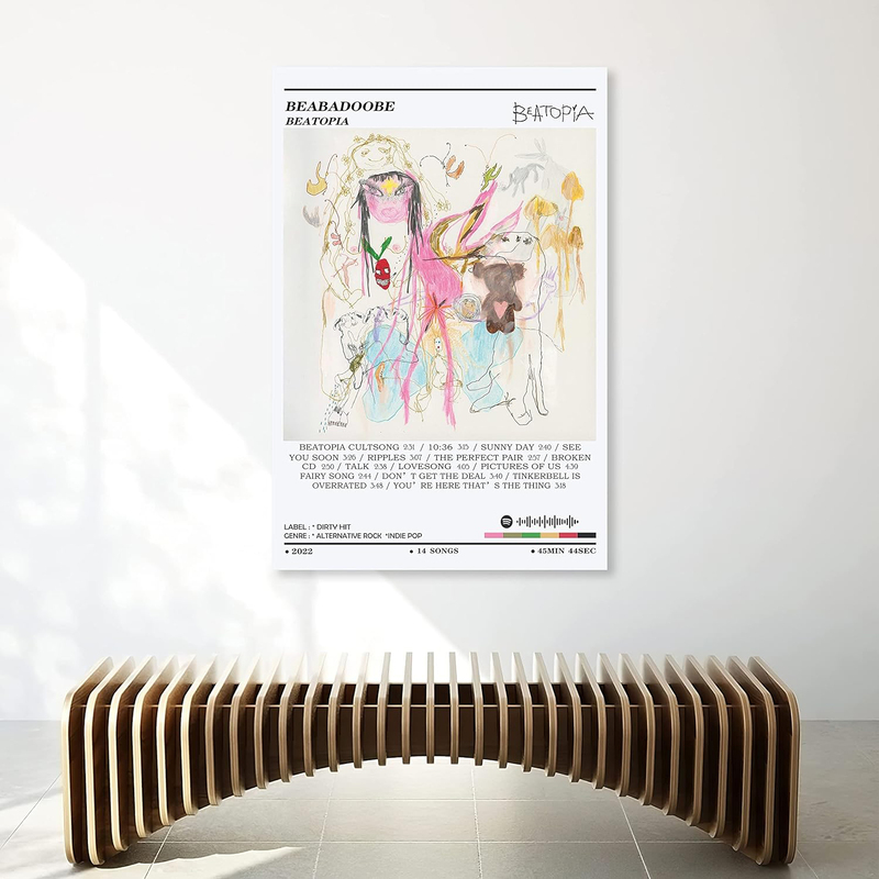 Mtlive Beabadoobee Beatopia Album Cover Canvas Poster, 16 x 24-inch, Multicolour