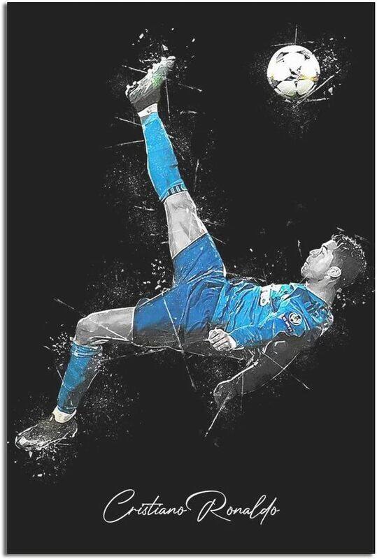 

Wangt Football Sports Super Star Liberc Cristiano Ronaldo Poster, Multicolour