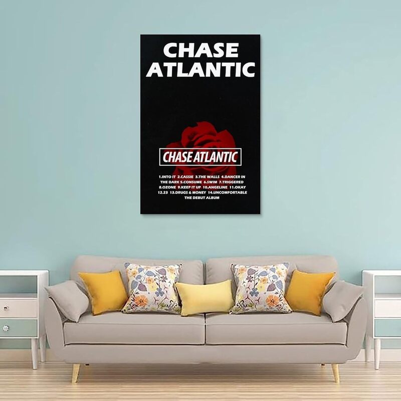 Chase Atlantic Music Album Cover Canvas Wall Art Poster, 12 x 18 inch, Multicolour