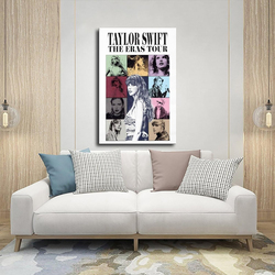 CNMLGB Taylor Swift The Iras Tour Album Fabric Poster for Bedroom Decoration, Sports Landscape, Office Room Decor, Multicolour