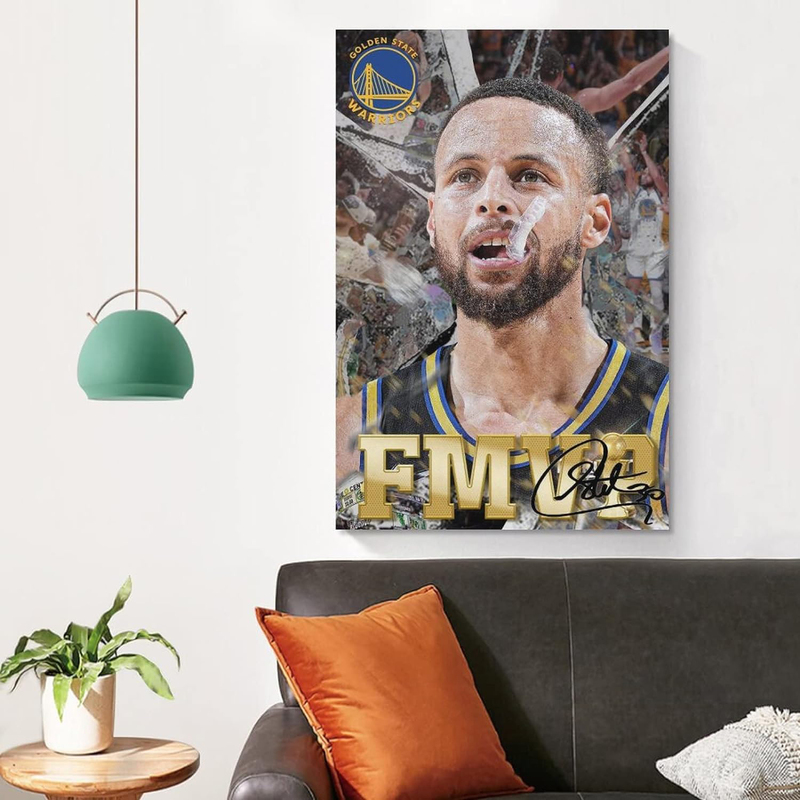 Stephen Curry Wall Art Canvas Poster, Multicolour