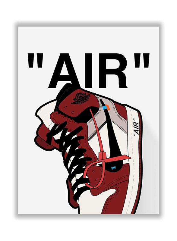 Liya Design Prints Hypebeast Michael Jordan Chicago Sneaker AJ Wall Art Poster, 12 x 16 inch, Multicolour