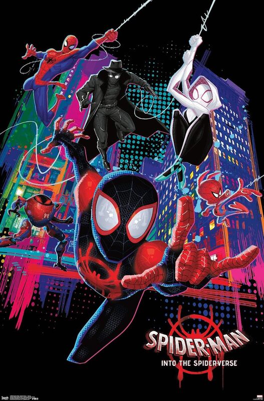 

Trends International Marvel Spider-Man Into The Spider Verse Group Wall Poster, 22.375 x 34 inch, Multicolour