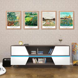 Berkin Arts Wall Unframed Prints Giclee Art Paper Poster, 11 x 14 inch, 2 Pieces, Multicolour