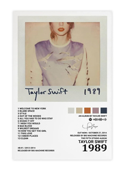 Poiuj 1989 Taylor Swift Album Cover Poster, 12 x 18-inch, Multicolour