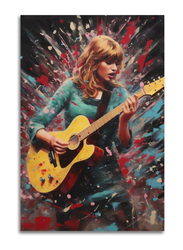 Ofitin Taylor Swift Playing Guitar Music Canvas Wall Art Posterr, 12 x 18 inch, Multicolour