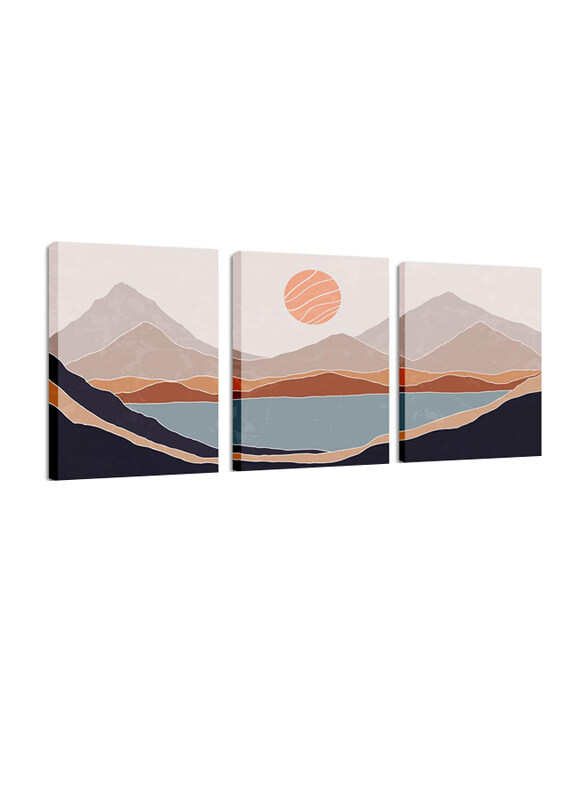 

Holxstt Mountain Wall Art Canvas Poster, 3 Pieces, Multicolour