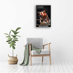 Grnaaza Inspired Rocky Balboa Wall Art Poster with Inspirational Boxing Quotes with Hope Print, Modern Wall Decor, Multicolour