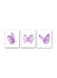 QXNRT Butterfly Wall Art Prints Poster, 3 Pieces, Multicolour