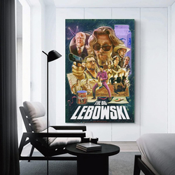 Aah 1988 The Big Lebowski Classic Movie Poster, 16 x 24-inch, Multicolour