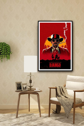 Ukeclvd Django Unchained Vintage Family Decorative Canvas Poster, Red
