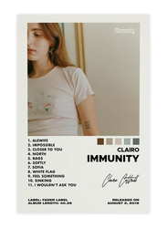 Clairo Immunity Album Cover Canvas Poster, Multicolour