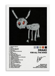 Mooyo Drake for All The Dogs Music Album Cover Poster, Multicolour