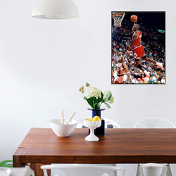 123 Life 12 x 16-Inch Unframed Canvas MJ The God of Basketball Poster Wall Art, Multicolour