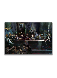 Zhangzhiqun Gangster Last Supper Movie Poster Godfather Scarface Sopranos Goodfellas Art Print Decorative Wall, 16 x 24 inch, Multicolour