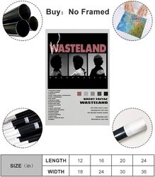 Ypxzzj Brent Poster Faiyaz Wasteland Album Cover Poster Wall Art Prints Painting Posters, Multicolour