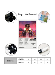 CHAUE Unframed Canvas 12 x 18-Inch Juice Wrld "Legends Never Die" Album Cover Poster, Multicolour