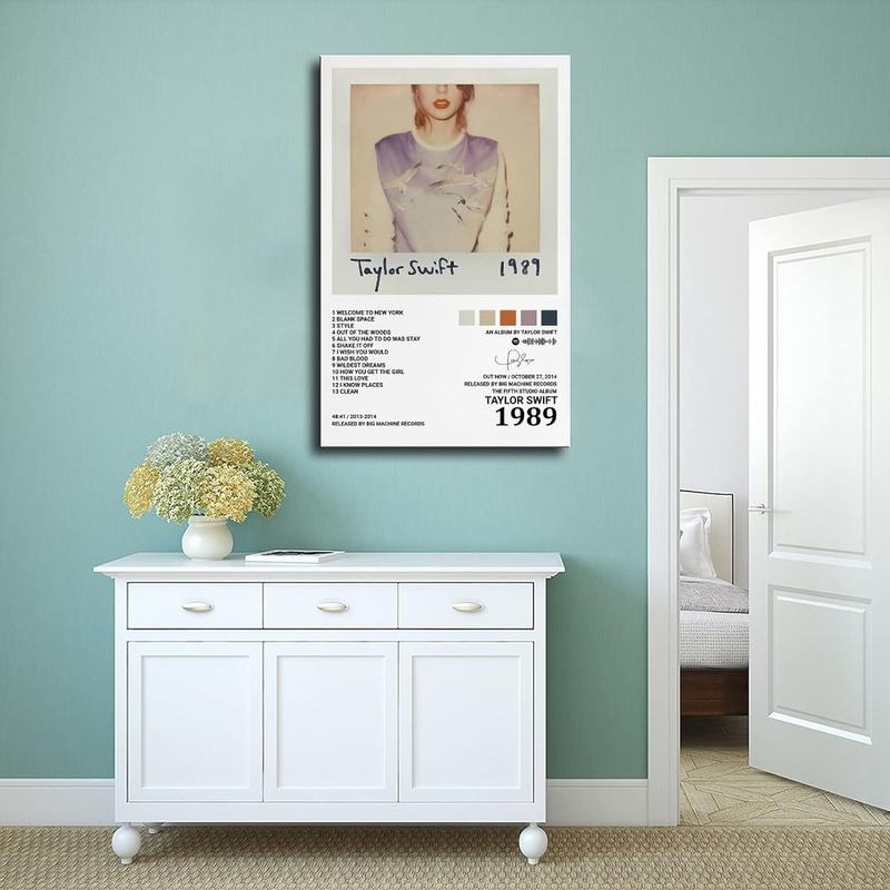 Poiuj 1989 Taylor Swift Album Cover Poster, 12 x 18-inch, Multicolour