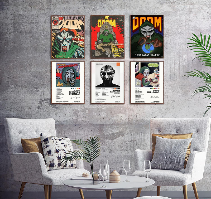 Jokimal Mf Doom Set Poster, 6 Pieces, Multicolour