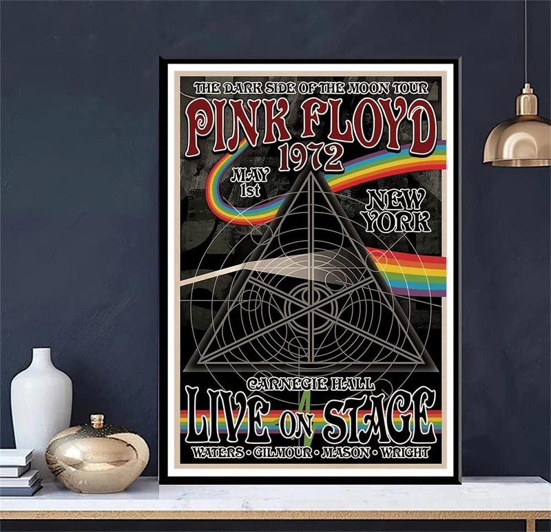 Motlwat Aesthetics Room HD Print Pink Floyd Music Album Poster, 12 x 18-inch, Multicolour