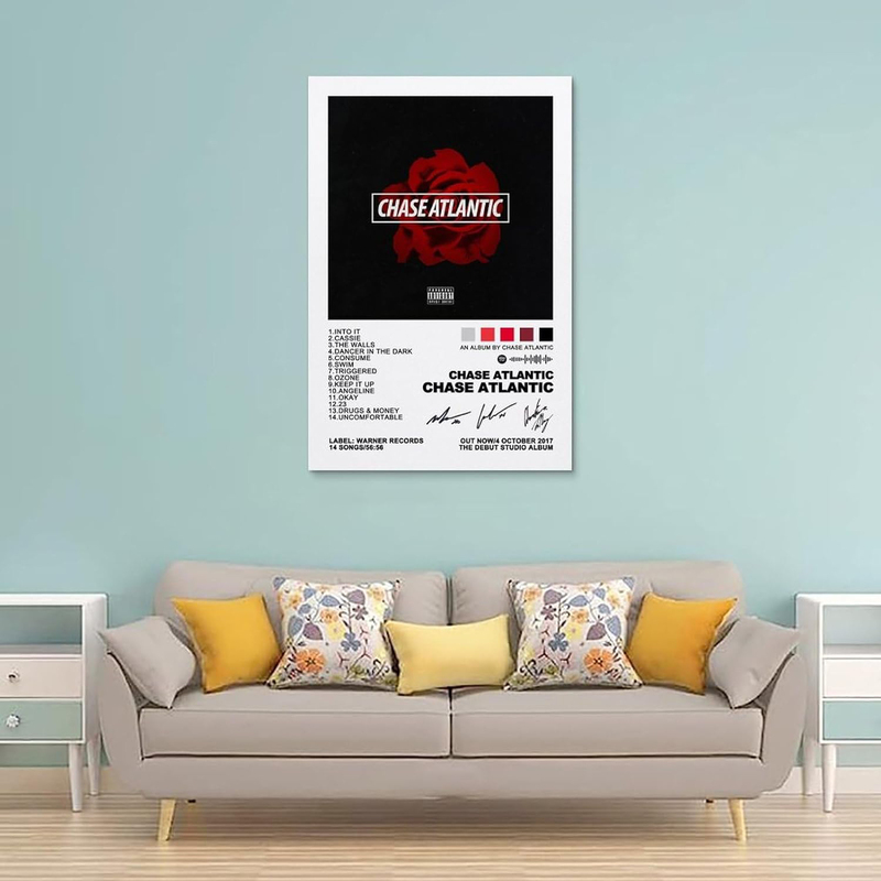 Chase Atlantic Music Album Canvas Art Poster, Multicolour