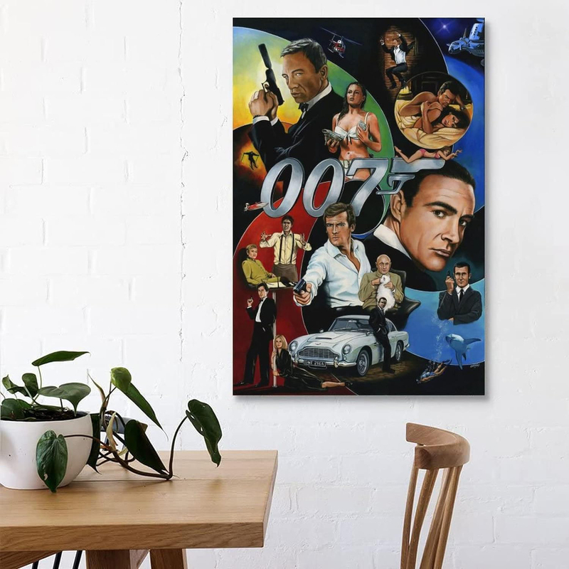 YGM 007 James Bond Poster, Multicolour