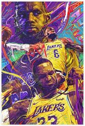 LeBron Poster James Poster, Multicolour