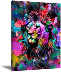 BSZY Get Lion Wall Art Poster, Multicolour