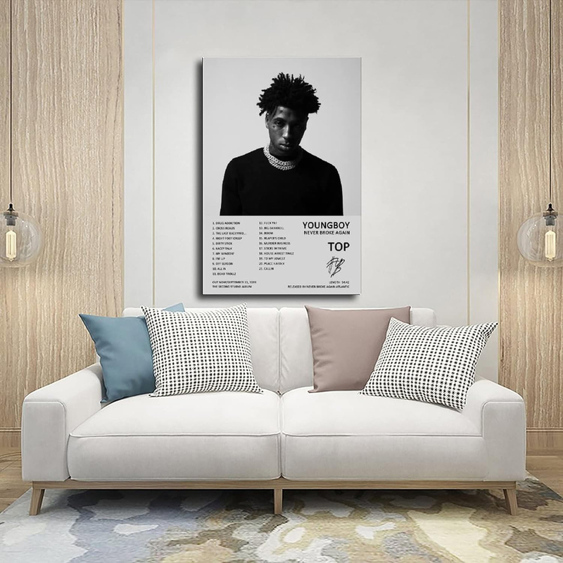 Youngboy Poster Never Broke Again Poster, Black/White