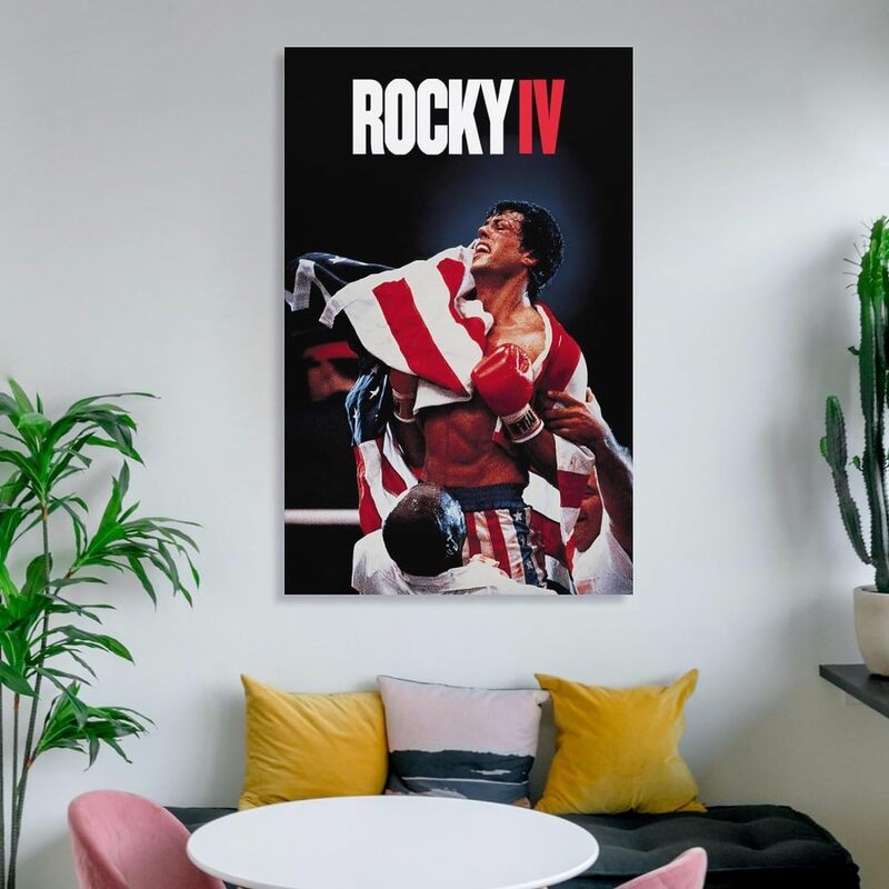 Movie Rocky Art Canvas Poster, 12 x 18 inch, Multicolour