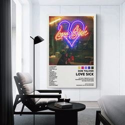 Daxxin Don Toliver Love Sick Canvas Poster Wall Decorative Art, Multicolour