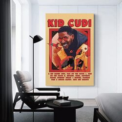 Obick Kid Cudi Canvas Wall Posters without Frame, Multicolour