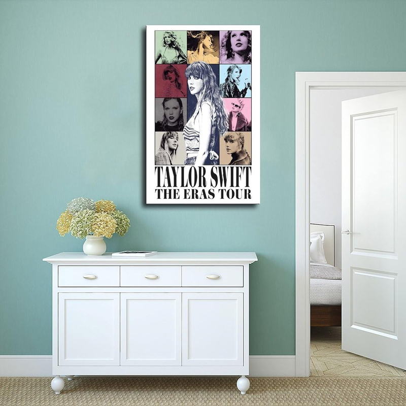 Yansheng Music Poster Taylor Poster Swift Canvas Poster Frame, Multicolour
