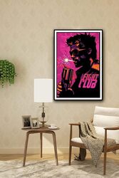 Ukeclvd Fight Club Movie Painting Canvas Wall Posters without Frame, Multicolour