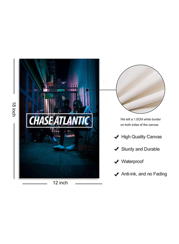 Chase Atlantic Band Canvas Art Wall Poster, 12 x 18 inch, Multicolour