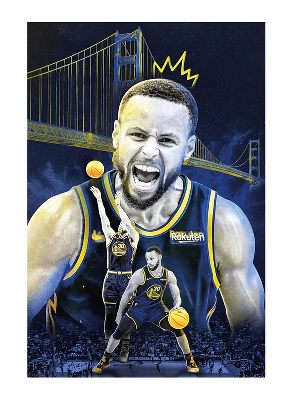 Neorti Newority Stephen Curry Poster Mural, Basketball Motivation Stephen Curry Inspirational Boys Room Decoration Canvas Poster, Multicolour